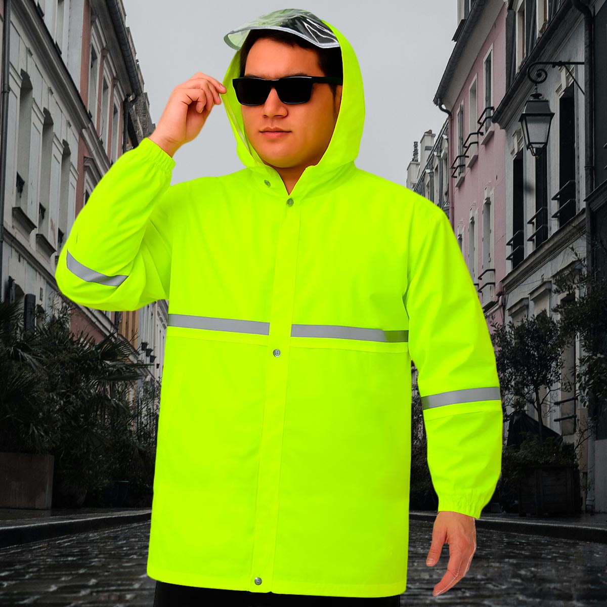 Chaqueta Impermeable Reflectiva CI002